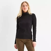 St. John's Bay Womens Tall Long Sleeve Turtleneck