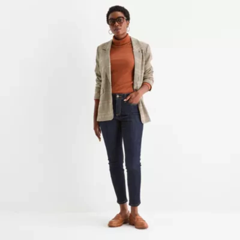 St. John's Bay Tall Womens Long Sleeve Turtleneck