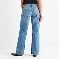 Arizona Juniors Womens Low Rise Straight Leg Jean