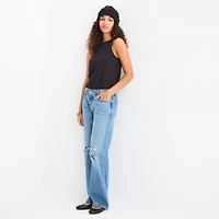 Arizona Juniors Womens Low Rise Straight Leg Jean