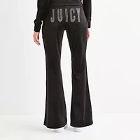 Juicy By Couture Womens Flare Mid Rise Juniors Track Pant