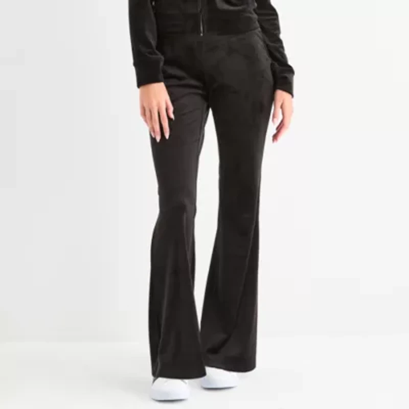 Juicy By Couture Womens Flare Mid Rise Juniors Track Pant