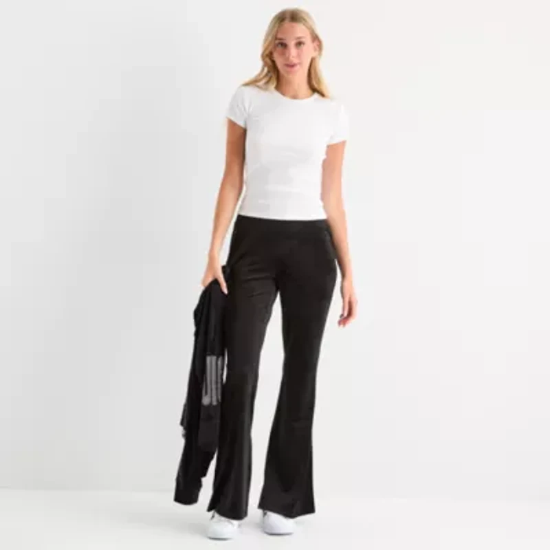 Juicy By Couture Womens Flare Mid Rise Juniors Track Pant
