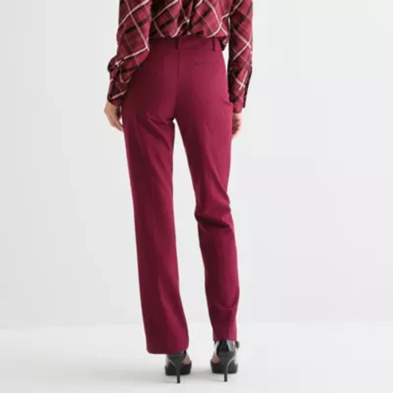 Liz Claiborne Audra Tailored Womens Straight Mid Rise Trouser