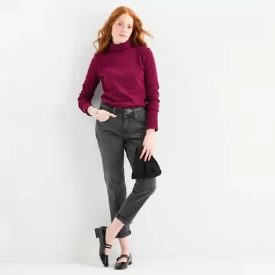 St. John's Bay Womens Mid Rise Regular Fit Jean