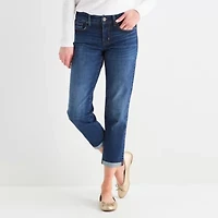 St. John's Bay Womens Mid Rise Regular Fit Jean