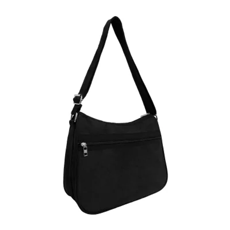 Bueno of California Nylon Hobo Crossbody Bag