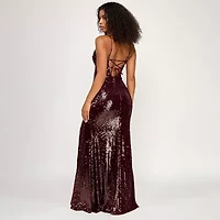 City Triangle Womens Sequin Juniors Bodycon Dress