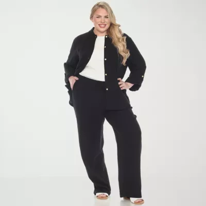 White Mark 2-pc. Pant Set-Plus