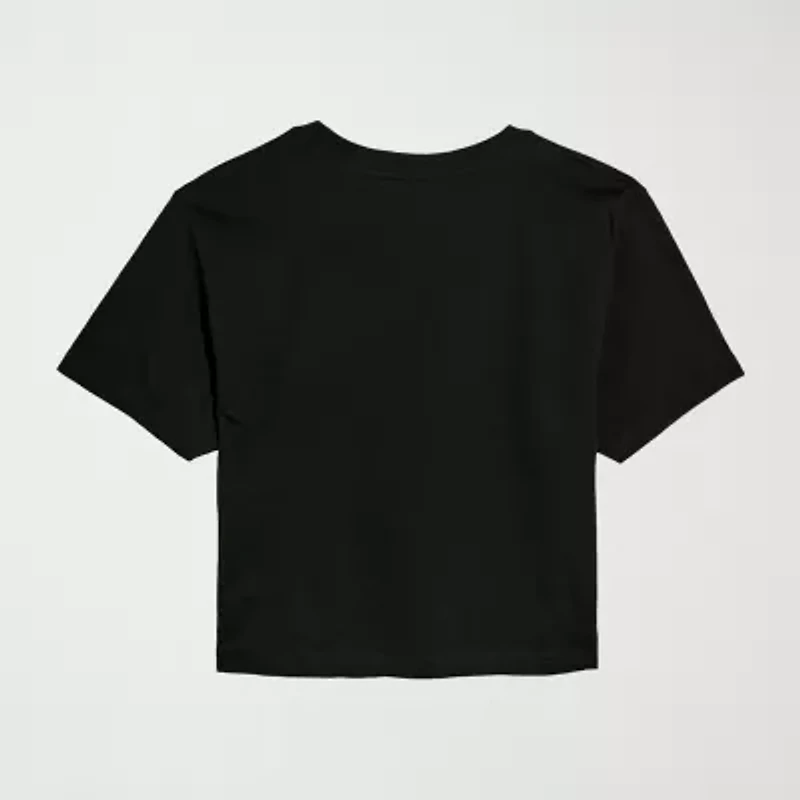 Womens Juniors Crew Neck Short Sleeve Regular Fit Graphic T-Shirt