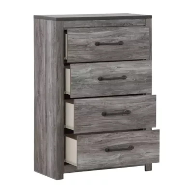 Signature Design by Ashley Bronyan 4-Drawer Chest in Dark Gray