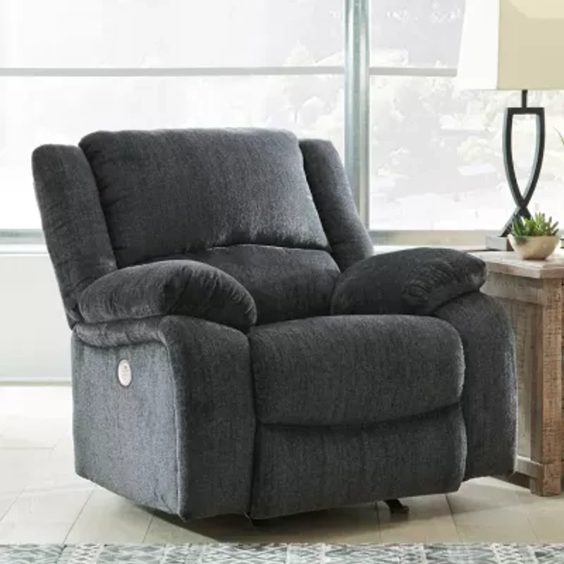 Signature Design by Ashley® Dryden Power Reclining Pad-Arm Recliner