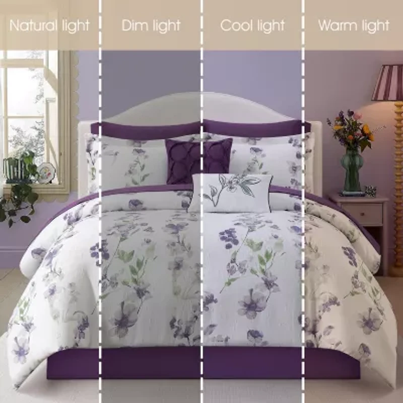 Stratford Park Kendra Floral 10-pc. Easy Care Comforter Set