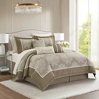 Stratford Park Thess Damask 15-pc. Easy Care Comforter Set