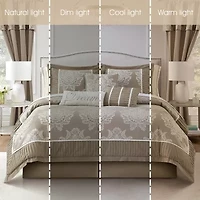 Stratford Park Thess Damask 15-pc. Easy Care Comforter Set