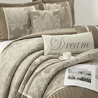 Stratford Park Thess Damask 15-pc. Easy Care Comforter Set