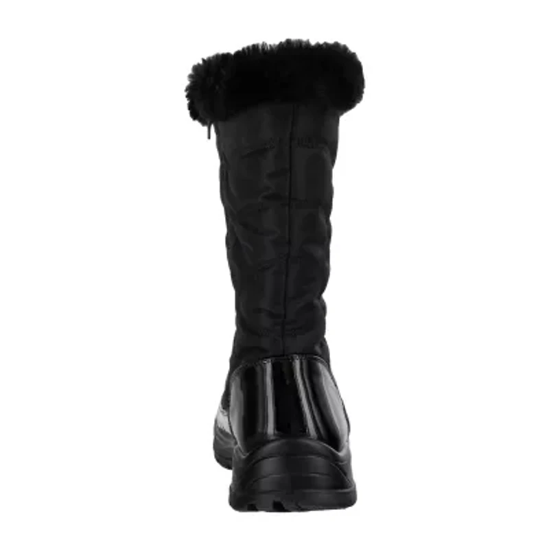 Easy Street Womens Cuddle Waterproof Flat Heel Winter Boots