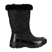 Easy Street Womens Cuddle Waterproof Flat Heel Winter Boots