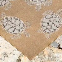 Liora Manne Sea Turtles Animal Indoor Outdoor Rectangular Accent Rug