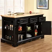 Pennington Kitchen Island with Granite Cutting Surface