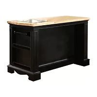 Pennington Kitchen Island with Granite Cutting Surface