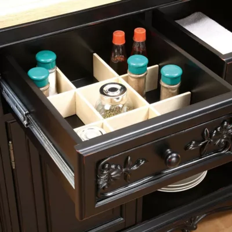 Pennington Kitchen Island with Granite Cutting Surface