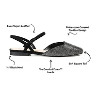 Journee Collection Nysha Womens Square Ballet Flats