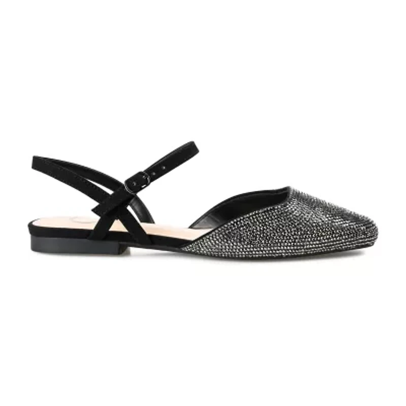 Journee Collection Nysha Womens Square Ballet Flats