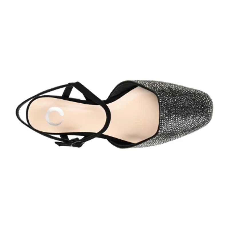 Journee Collection Nysha Womens Square Ballet Flats