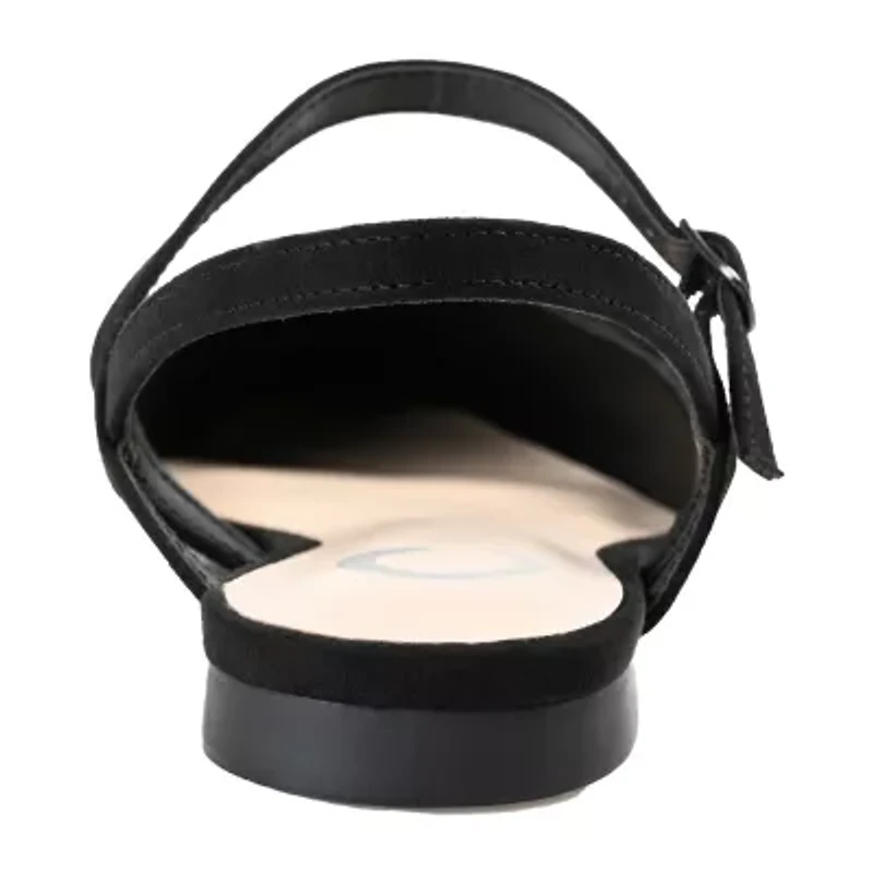 Journee Collection Nysha Womens Square Ballet Flats