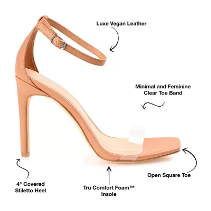 Journee Collection Lorelei Womens Round Open Toe Stiletto Heel Pumps