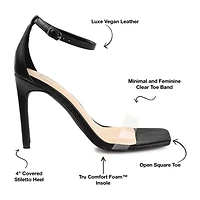 Journee Collection Lorelei Womens Round Open Toe Stiletto Heel Pumps