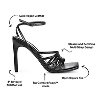 Journee Collection Louella Womens Round Open Toe Stiletto Heel Pumps