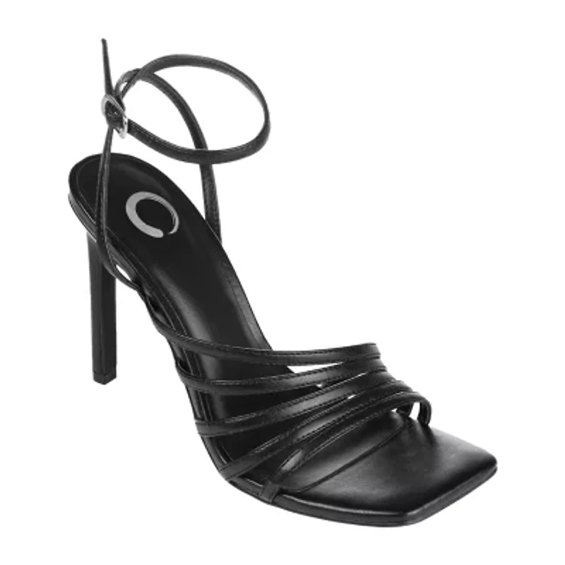 Journee Collection Louella Womens Round Open Toe Stiletto Heel Pumps