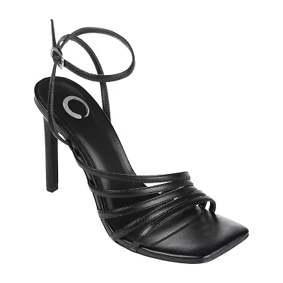 Journee Collection Louella Womens Round Open Toe Stiletto Heel Pumps