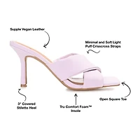 Journee Collection Oppal Womens Round Open Toe Stiletto Heel Pumps