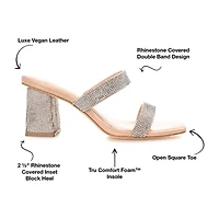 Journee Collection Shandee Womens Open Toe Block Heel Pumps