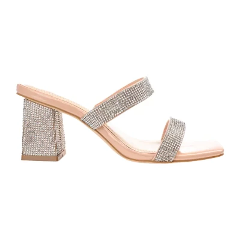 Journee Collection Shandee Womens Open Toe Block Heel Pumps