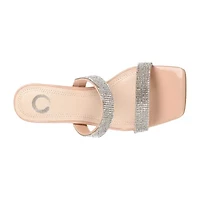 Journee Collection Shandee Womens Open Toe Block Heel Pumps