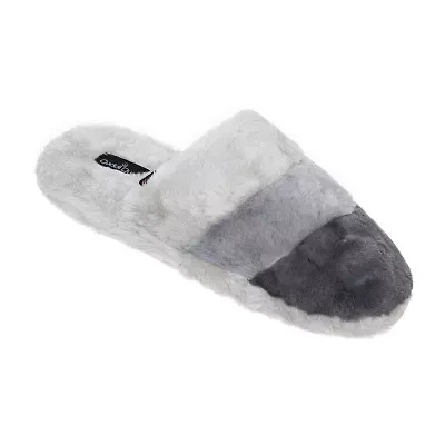 Cuddl Duds Colorblock Womens Slip-On Slippers