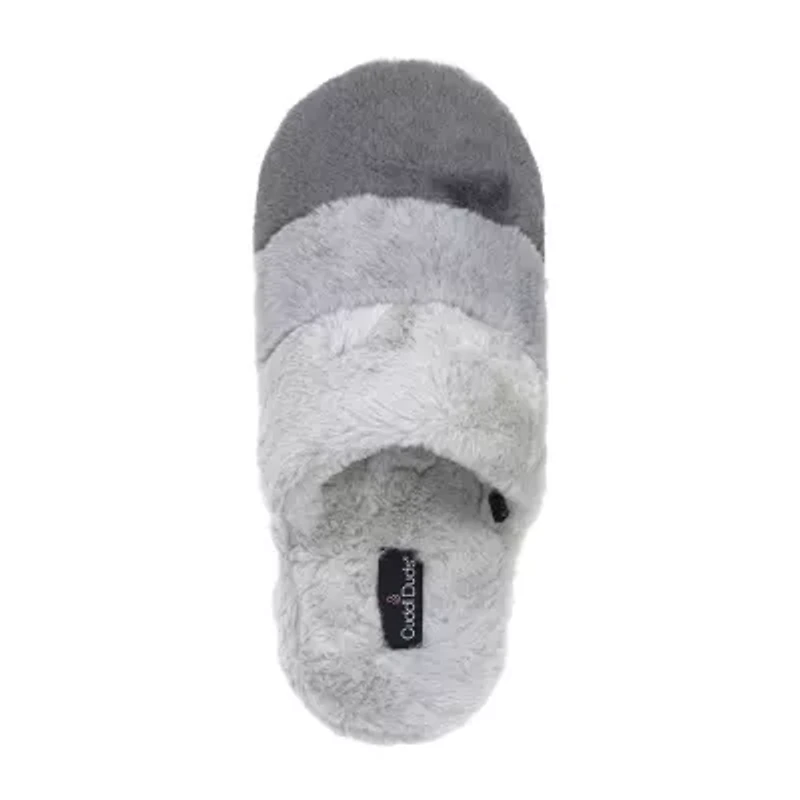 Cuddl Duds Colorblock Womens Slip-On Slippers