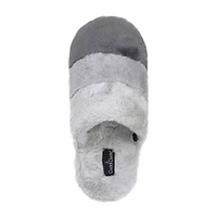 Cuddl Duds Colorblock Womens Slip-On Slippers