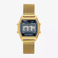Armitron Mens Chronograph Gold Tone Stainless Steel Bracelet Watch 40/8485bkgp