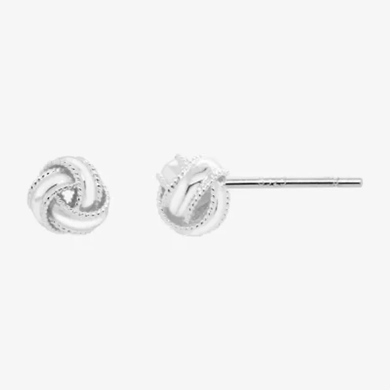 Silver Treasures Sterling Silver 7.1mm Stud Earrings