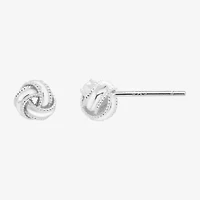 Silver Treasures Sterling Silver 7.1mm Stud Earrings