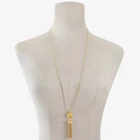 Monet Jewelry Tassel Womens 30 Inch Pendant Necklace
