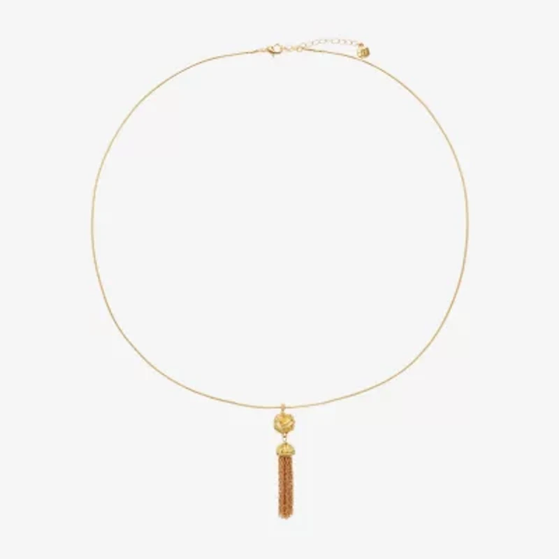 Monet Jewelry Tassel Womens 30 Inch Pendant Necklace