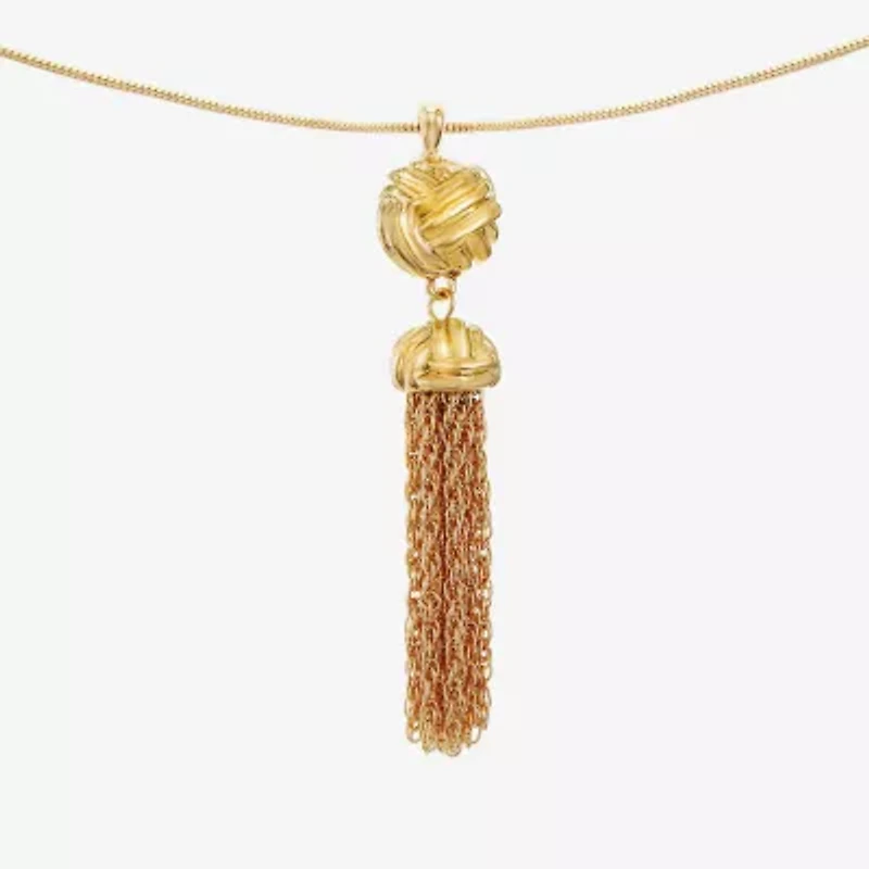 Monet Jewelry Tassel Womens 30 Inch Pendant Necklace