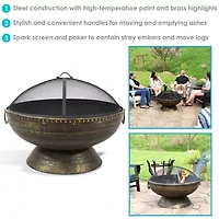 Sunnydaze Collection Portable Weather Resistant Fire Pit