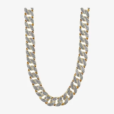 Mens Stainless Steel 24 Inch Curb Chain Necklace